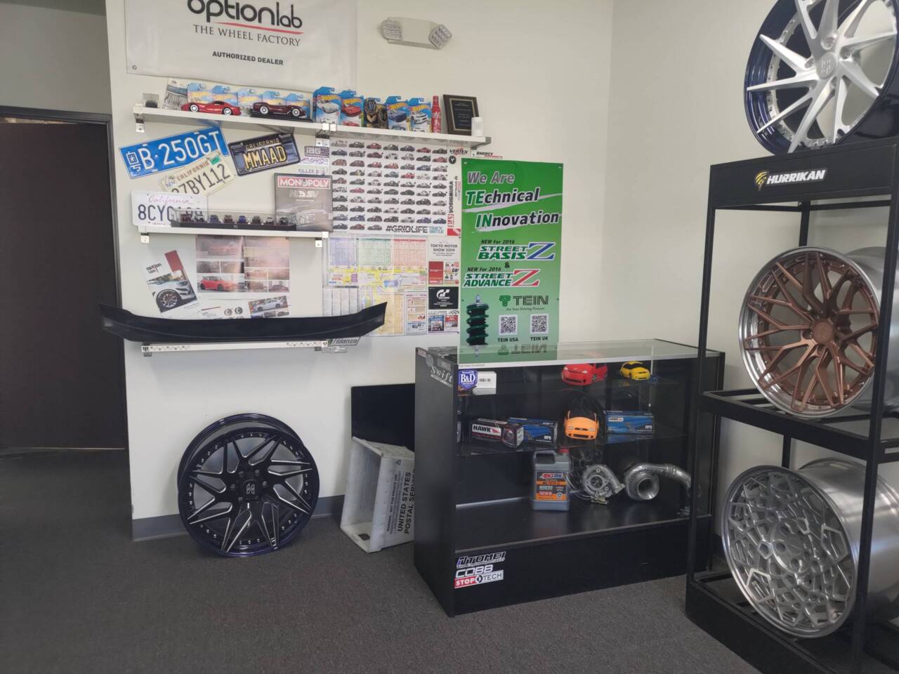 Club Spec Garage Showroom Entrance